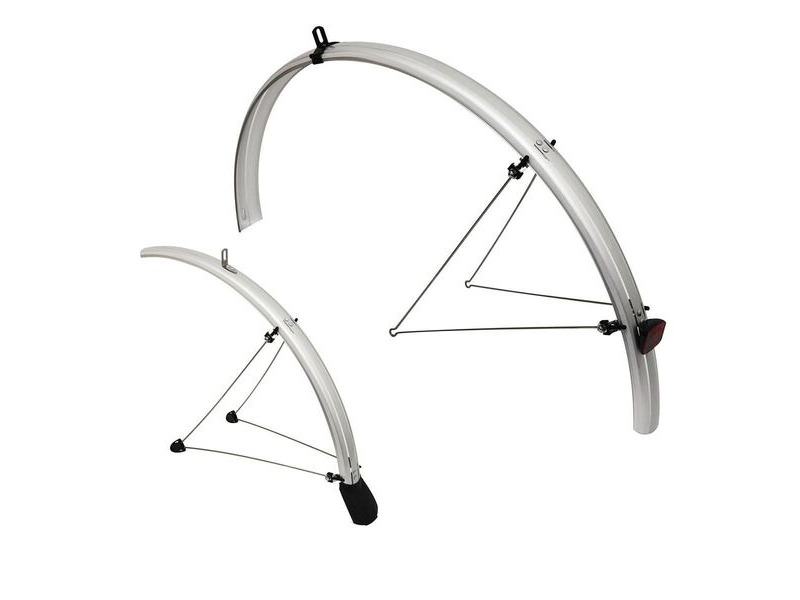 Tortec Reflective Mudguards 26X1-1.5: Silver click to zoom image