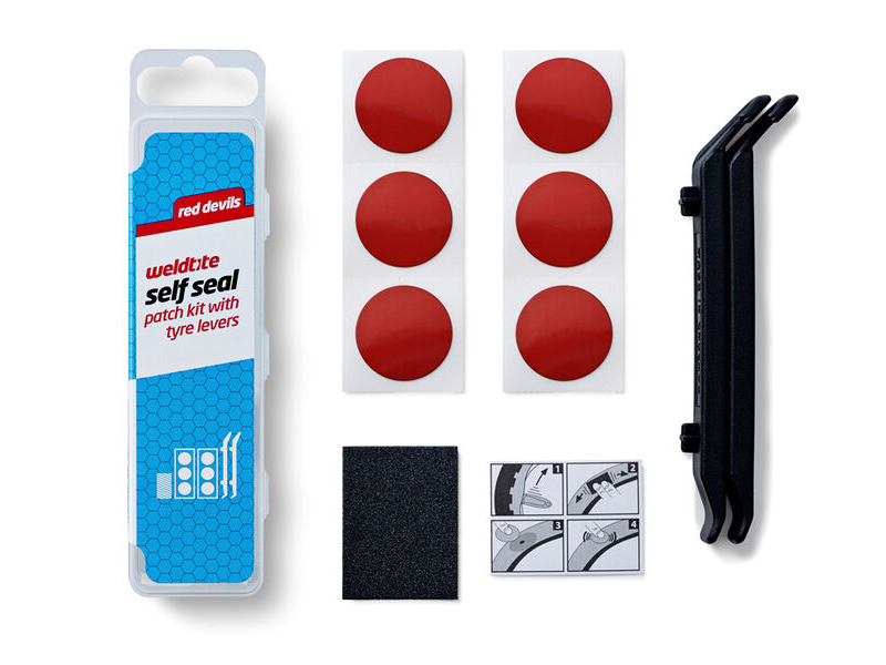 Weldtite Self Seal Patch Kit with Levers click to zoom image