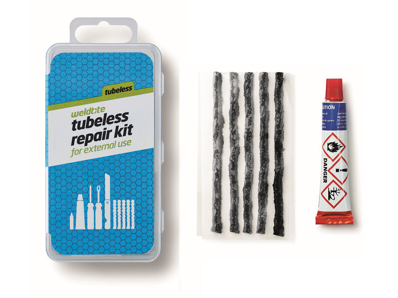 Weldtite Tubeless External Repair Strings with Solution click to zoom image