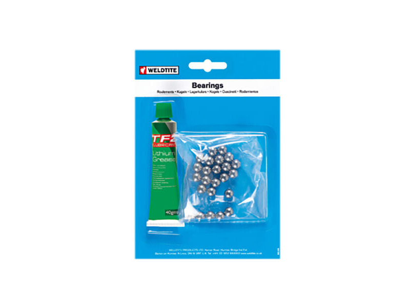 Weldtite 3/16 Ball Bearings & Grease (36 Balls) 3/16" click to zoom image