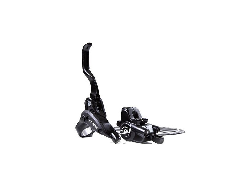 Clarks Clout1 Two Piston Hydraulic Brake Rear R160 - Is Mount Black click to zoom image