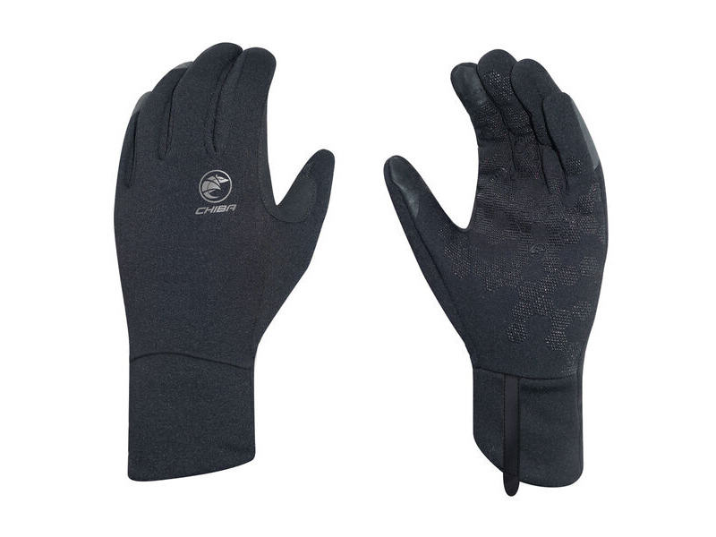 Chiba Gloves Polar Fleece Thermal Winter Glove in Black click to zoom image